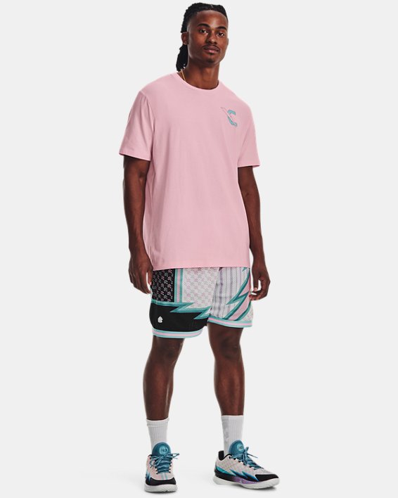 Men's Curry Animated Short Sleeve in Pink image number 2